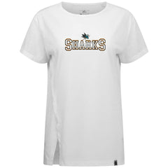 San Jose Sharks Levelwear Women's Influx Journey T-Shirt - White T-shirts