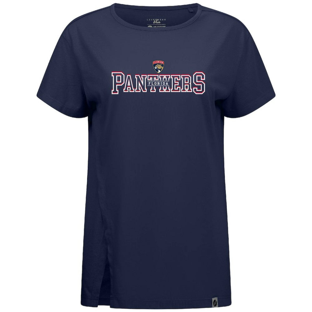 Florida Panthers Levelwear Women's Influx Journey T-Shirt - Navy T-shirts