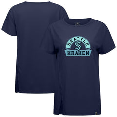 Seattle Kraken Levelwear Women's Influx Banner Arch T-Shirt - Deep Sea Blue T-shirts