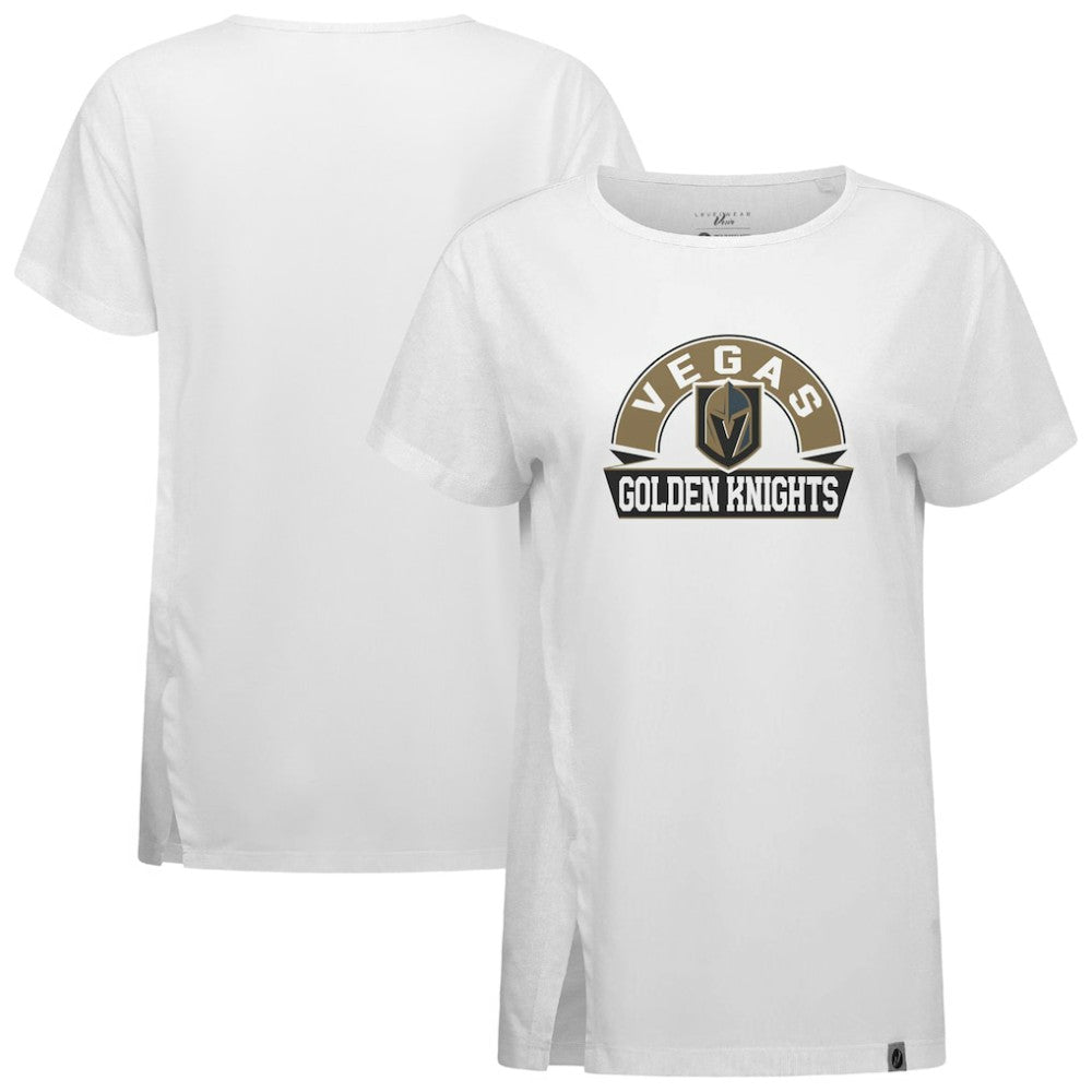 Vegas Golden Knights Levelwear Women's Influx Banner Arch T-Shirt - White T-shirts