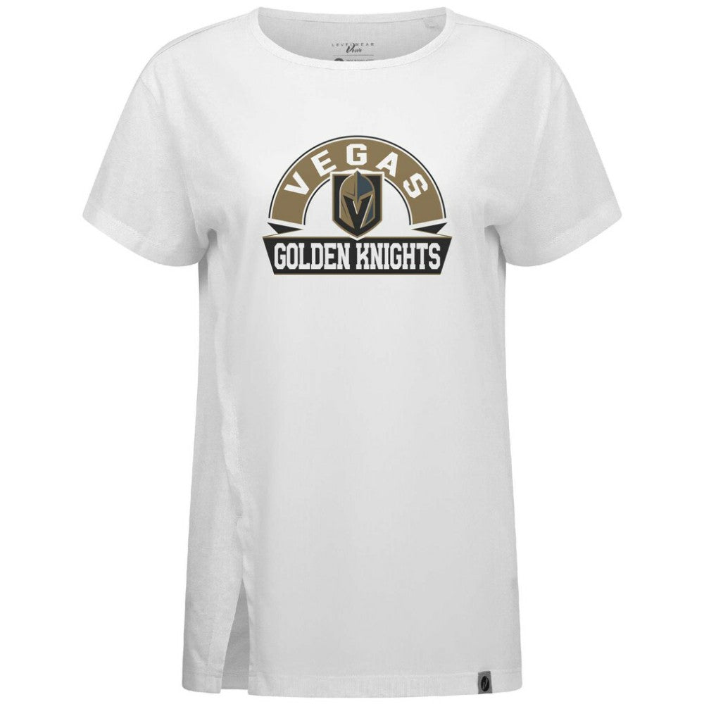 Vegas Golden Knights Levelwear Women's Influx Banner Arch T-Shirt - White T-shirts