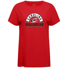 Carolina Hurricanes Levelwear Women's Influx Banner Arch T-Shirt - Red T-shirts