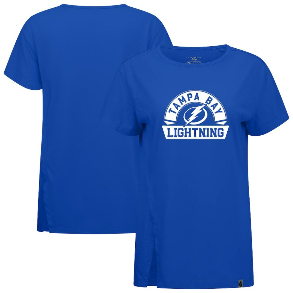 Tampa Bay Lightning Levelwear Women's Influx Banner Arch T-Shirt - Royal T-shirts