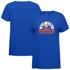 New York Islanders Levelwear Women's Influx Banner Arch T-Shirt - Royal T-shirts