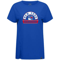 New York Rangers Levelwear Women's Influx Banner Arch T-Shirt - Royal T-shirts