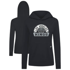 Los Angeles Kings Levelwear Women's Relay Banner Arch Pullover Hoodie - Black Hoodies