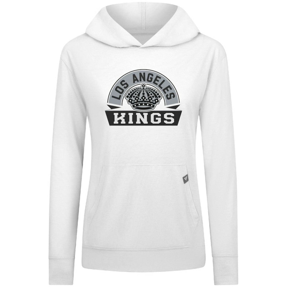 Los Angeles Kings Levelwear Women's Relay Banner Arch Pullover Hoodie - White Hoodies