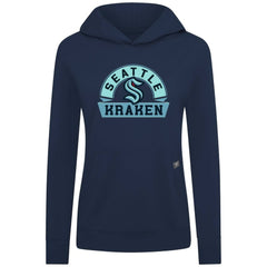 Seattle Kraken Levelwear Women's Relay Banner Arch Pullover Hoodie - Deep Sea Blue Hoodies