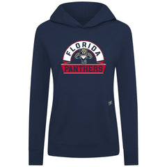 Florida Panthers Levelwear Women's Relay Banner Arch Pullover Hoodie - Navy Hoodies
