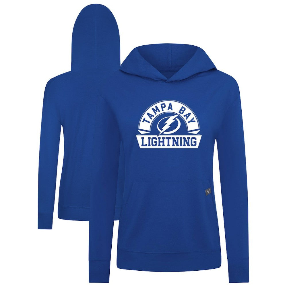 Tampa Bay Lightning Levelwear Women's Relay Banner Arch Pullover Hoodie - Royal Hoodies