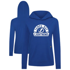 Tampa Bay Lightning Levelwear Women's Relay Banner Arch Pullover Hoodie - Royal Hoodies