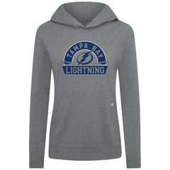 Tampa Bay Lightning Levelwear Women's Relay Banner Arch Pullover Hoodie - Gray Hoodies