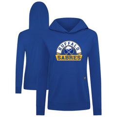 Buffalo Sabres Levelwear Women's Relay Banner Arch Pullover Hoodie - Royal Hoodies