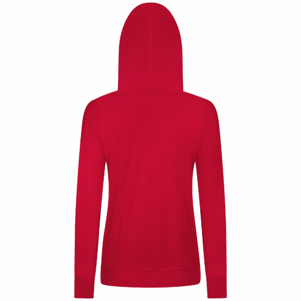 New York Rangers Levelwear Women's Relay Banner Arch Pullover Hoodie - Red Hoodies