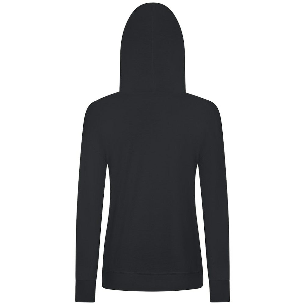 Calgary Flames Levelwear Women's Relay Banner Arch Pullover Hoodie - Black Hoodies