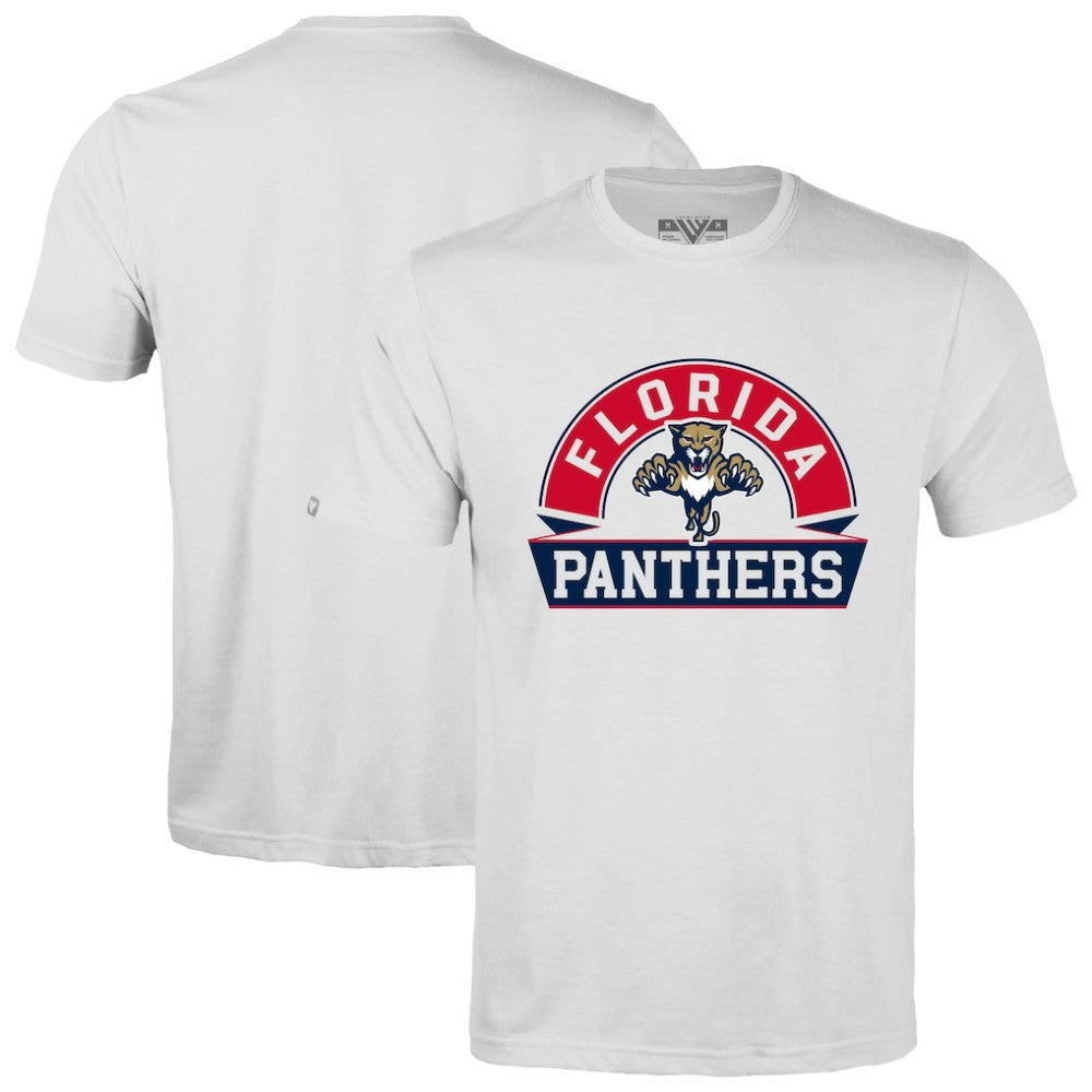 Florida Panthers Levelwear Richmond Banner Arch T-Shirt - White T-shirts