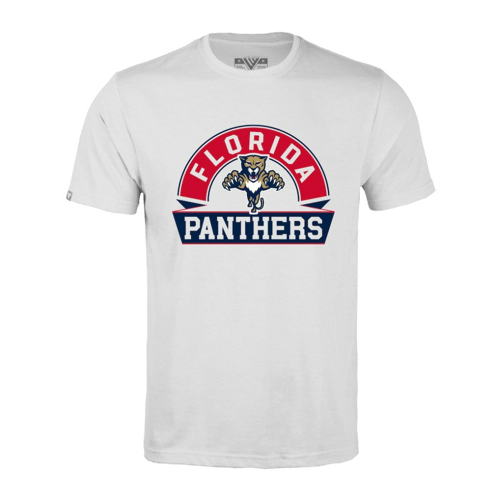 Florida Panthers Levelwear Richmond Banner Arch T-Shirt - White T-shirts