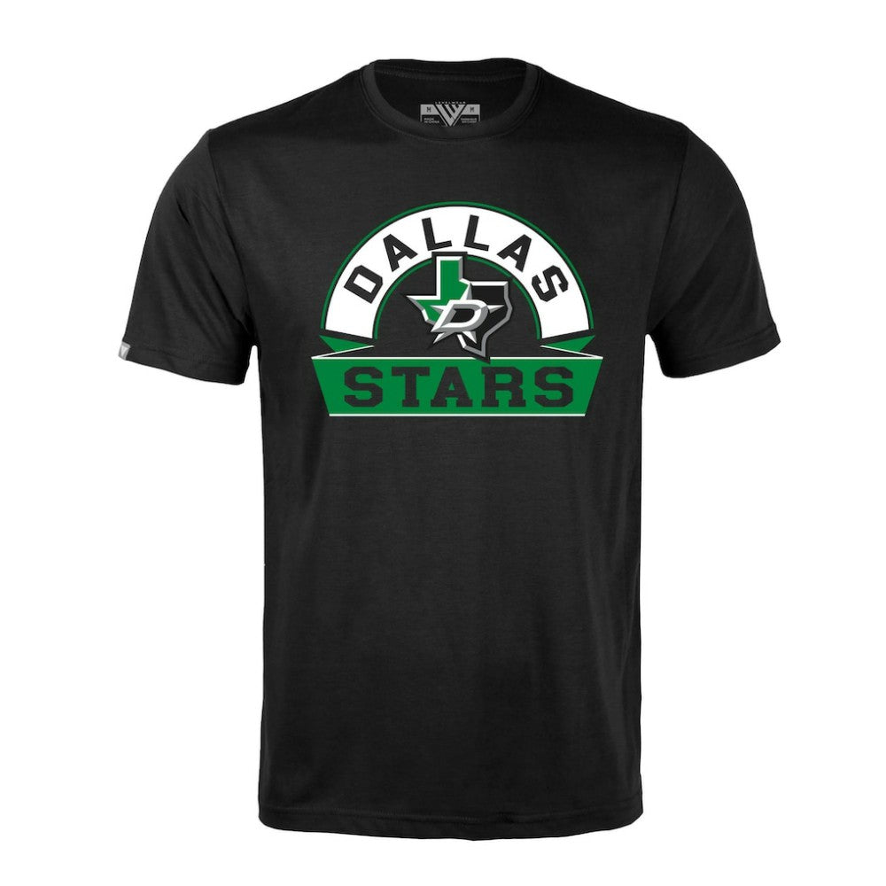 Dallas Stars Levelwear Richmond Banner Arch T-Shirt - Black T-shirts