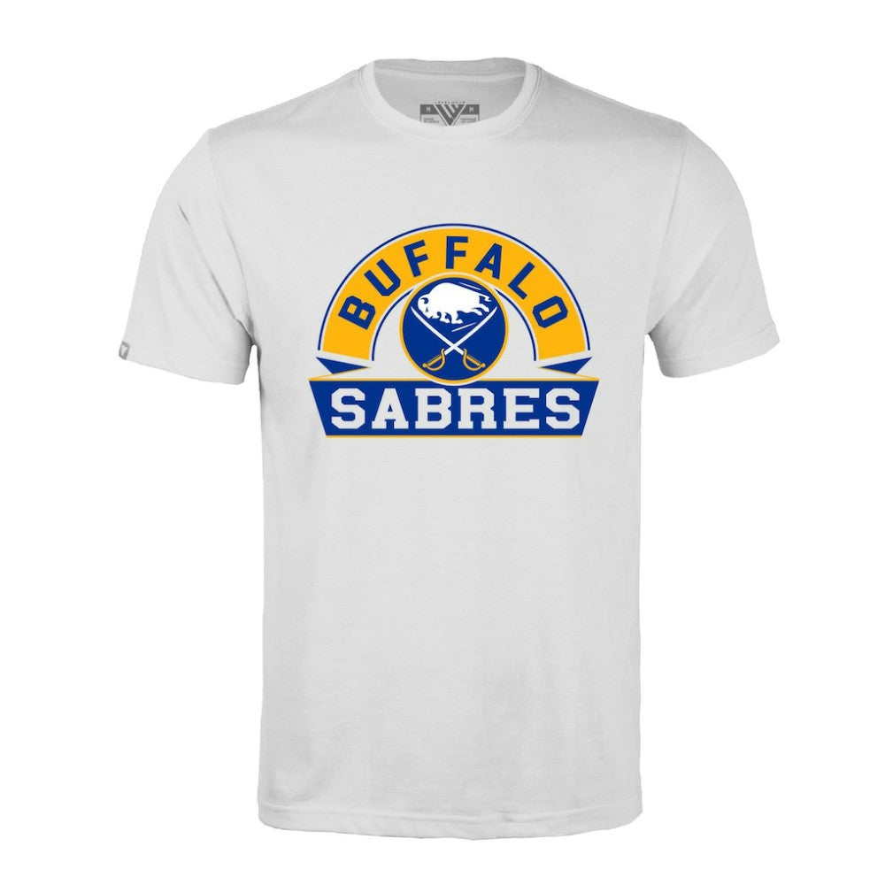 Buffalo Sabres Levelwear Richmond Banner Arch T-Shirt - White T-shirts