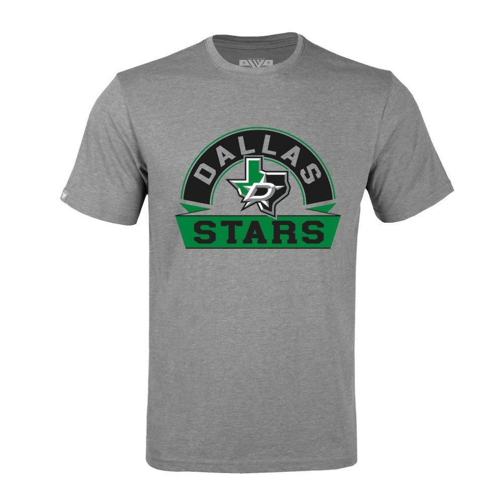 Dallas Stars Levelwear Richmond Banner Arch T-Shirt - Gray T-shirts