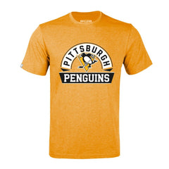 Pittsburgh Penguins Levelwear Richmond Banner Arch T-Shirt - Gold T-shirts