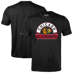 Chicago Blackhawks Levelwear Richmond Banner Arch T-Shirt - Black T-shirts