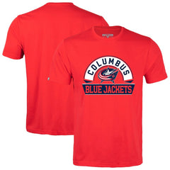 Columbus Blue Jackets Levelwear Richmond Banner Arch T-Shirt - Red T-shirts