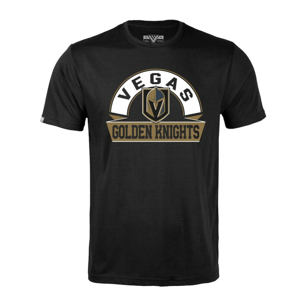 Vegas Golden Knights Levelwear Richmond Banner Arch T-Shirt - Black T-shirts