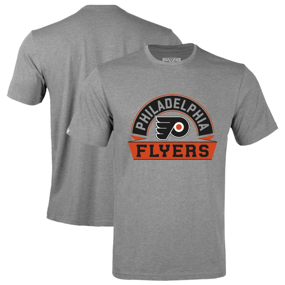 Philadelphia Flyers Levelwear Richmond Banner Arch T-Shirt - Gray T-shirts