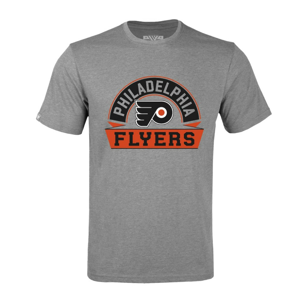 Philadelphia Flyers Levelwear Richmond Banner Arch T-Shirt - Gray T-shirts