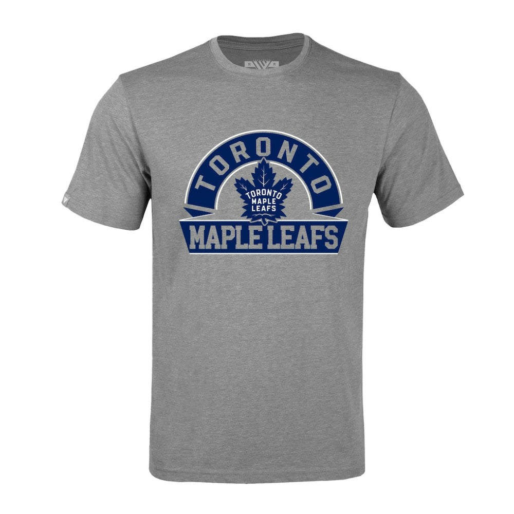 Toronto Maple Leafs Levelwear Richmond Banner Arch T-Shirt - Gray T-shirts