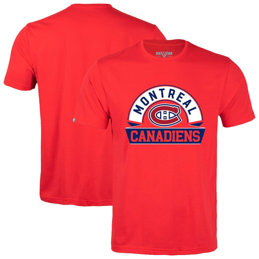 Montreal Canadiens Levelwear Richmond Banner Arch T-Shirt - Red T-shirts