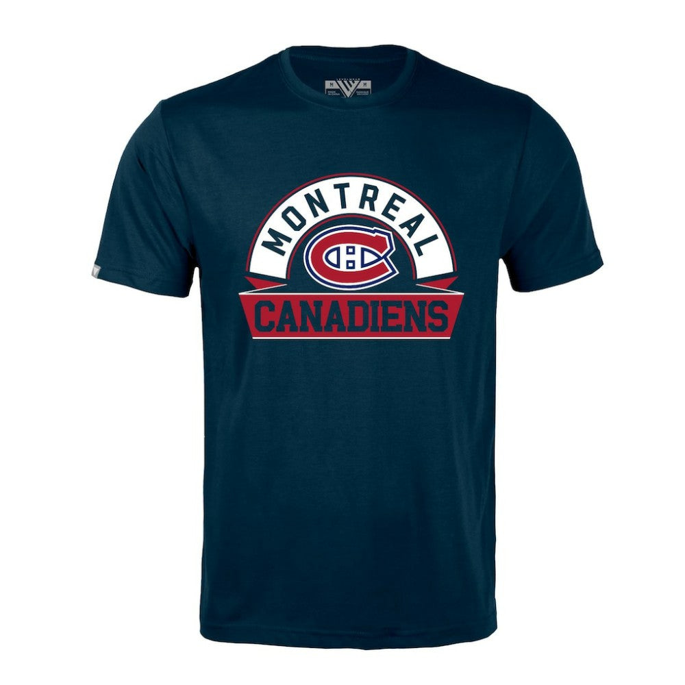 Montreal Canadiens Levelwear Richmond Banner Arch T-Shirt - Navy T-shirts