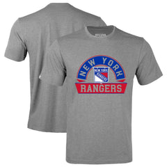 New York Rangers Levelwear Richmond Banner Arch T-Shirt - Gray T-shirts