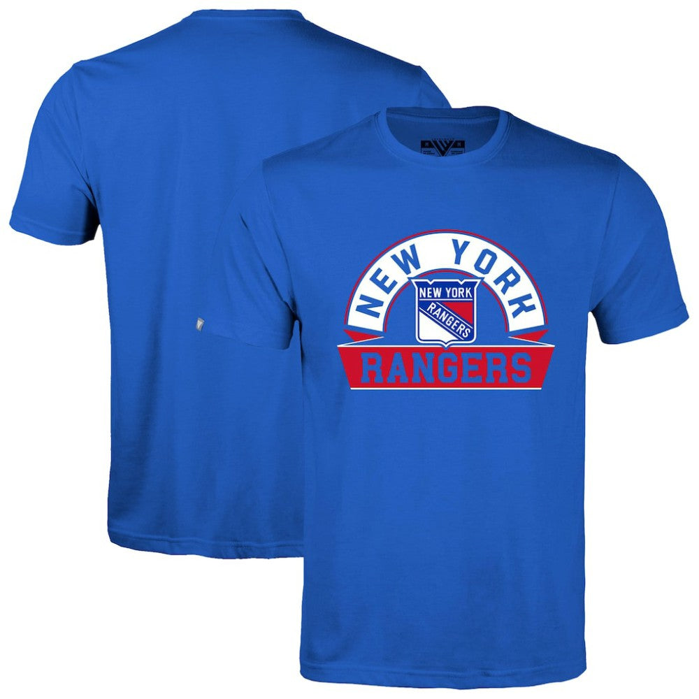 New York Rangers Levelwear Richmond Banner Arch T-Shirt - Royal T-shirts