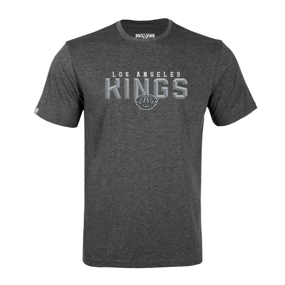 Los Angeles Kings Levelwear Richmond Carve T-Shirt - Athletic Heather Gray T-shirts
