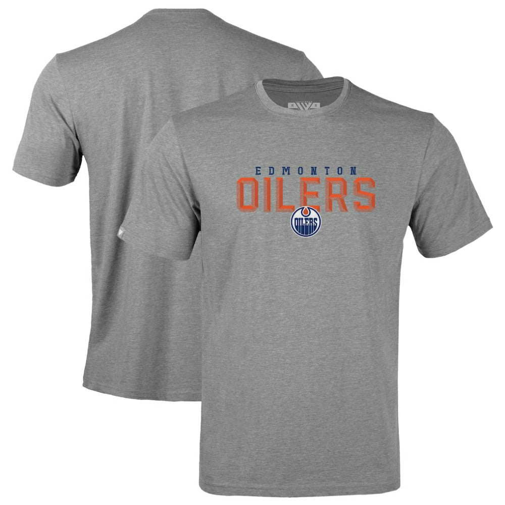 Edmonton Oilers Levelwear Richmond Carve T-Shirt - Gray T-shirts