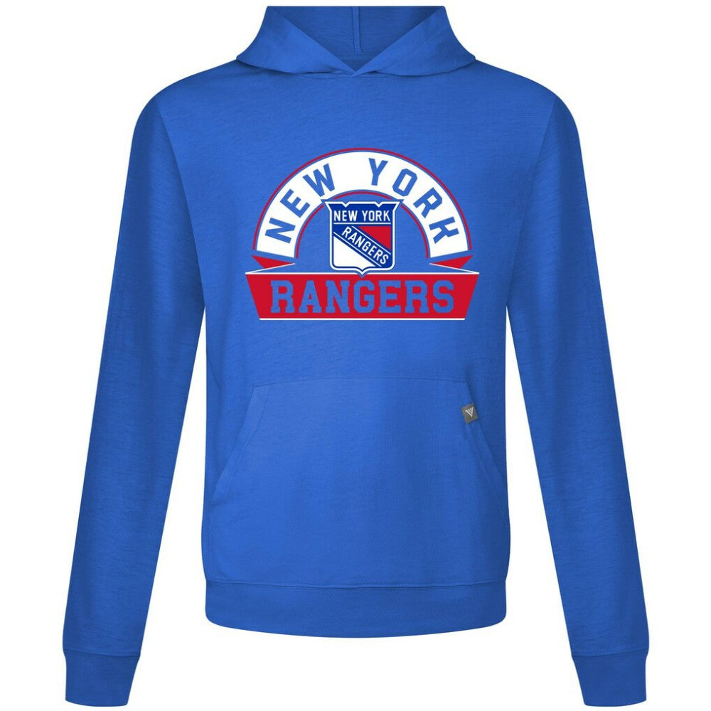 New York Rangers Levelwear Relay Banner Arch Pullover Hoodie - Royal Hoodies