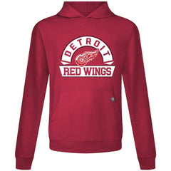 Detroit Red Wings Levelwear Relay Banner Arch Pullover Hoodie - Red Hoodies