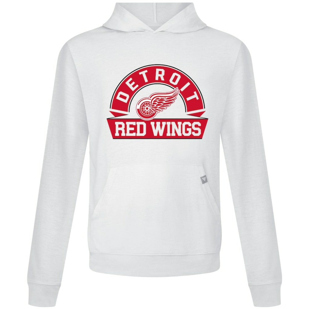 Detroit Red Wings Levelwear Relay Banner Arch Pullover Hoodie - White Hoodies