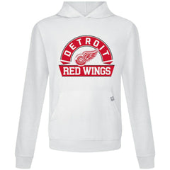 Detroit Red Wings Levelwear Relay Banner Arch Pullover Hoodie - White Hoodies