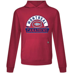 Montreal Canadiens Levelwear Relay Banner Arch Pullover Hoodie - Red Hoodies