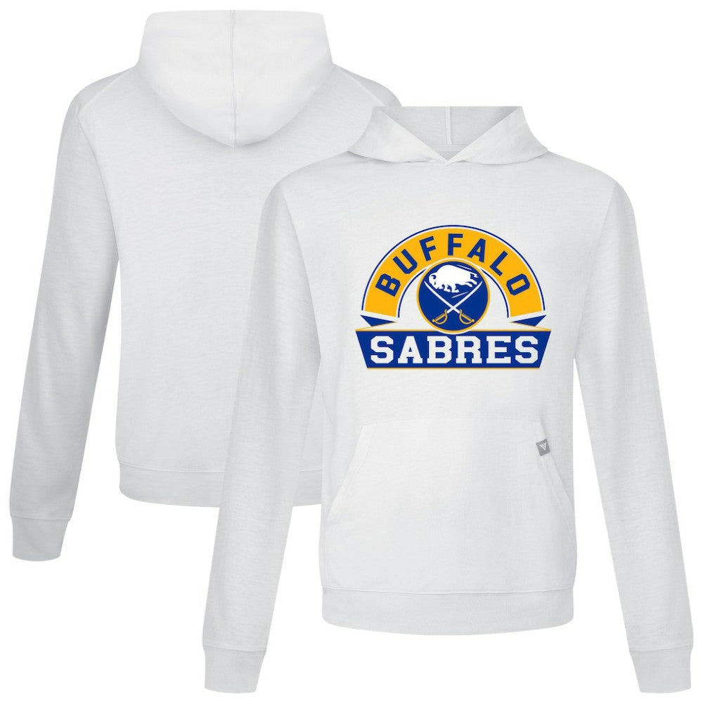 Buffalo Sabres Levelwear Relay Banner Arch Pullover Hoodie - White Hoodies