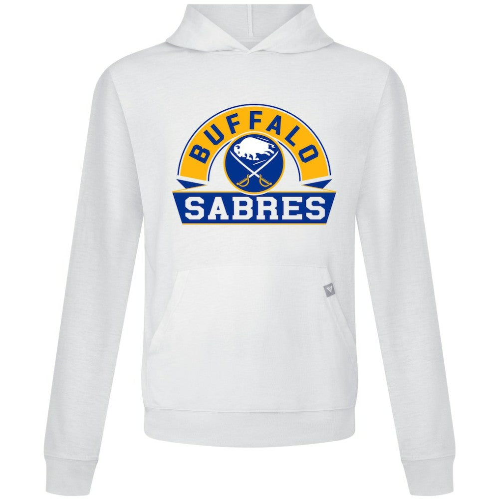 Buffalo Sabres Levelwear Relay Banner Arch Pullover Hoodie - White Hoodies