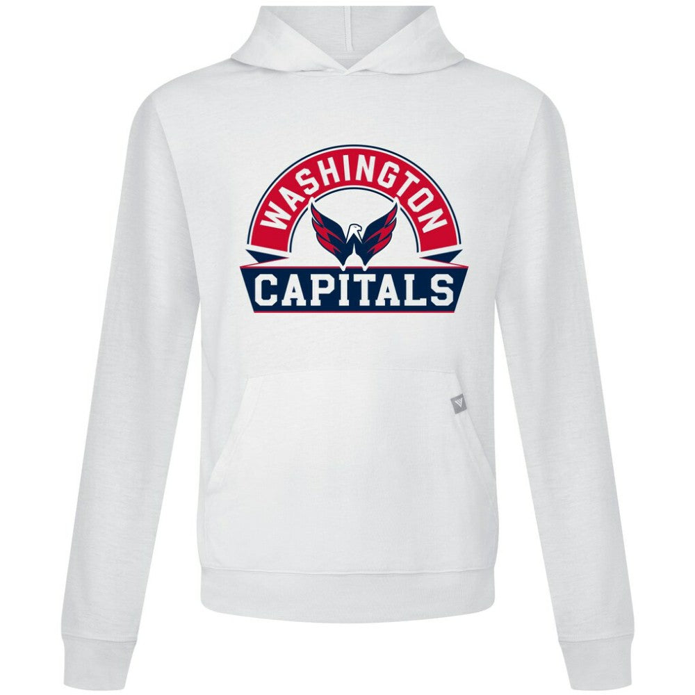 Washington Capitals Levelwear Relay Banner Arch Pullover Hoodie - White Hoodies