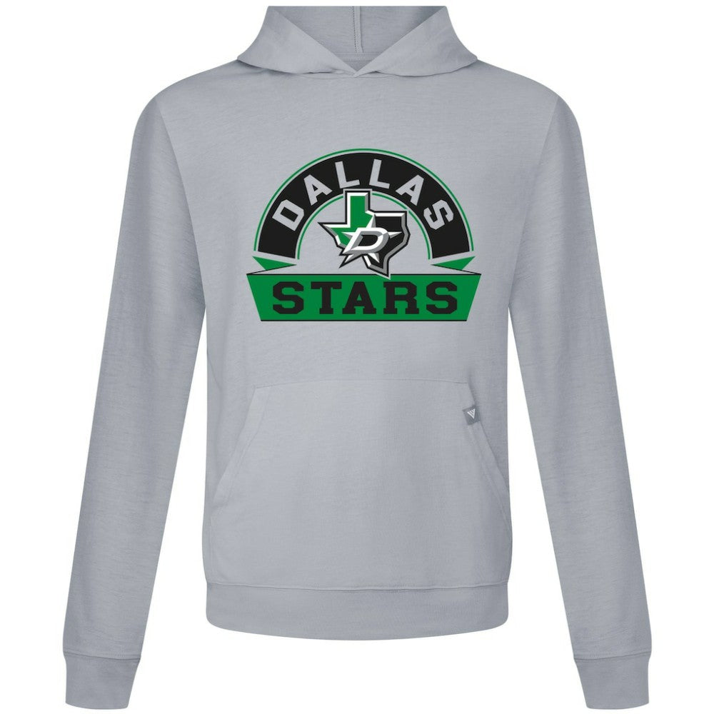Dallas Stars Levelwear Relay Banner Arch Pullover Hoodie - Gray Hoodies