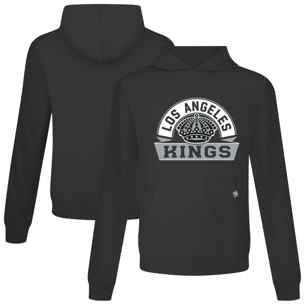 Los Angeles Kings Levelwear Relay Banner Arch Pullover Hoodie - Black Hoodies