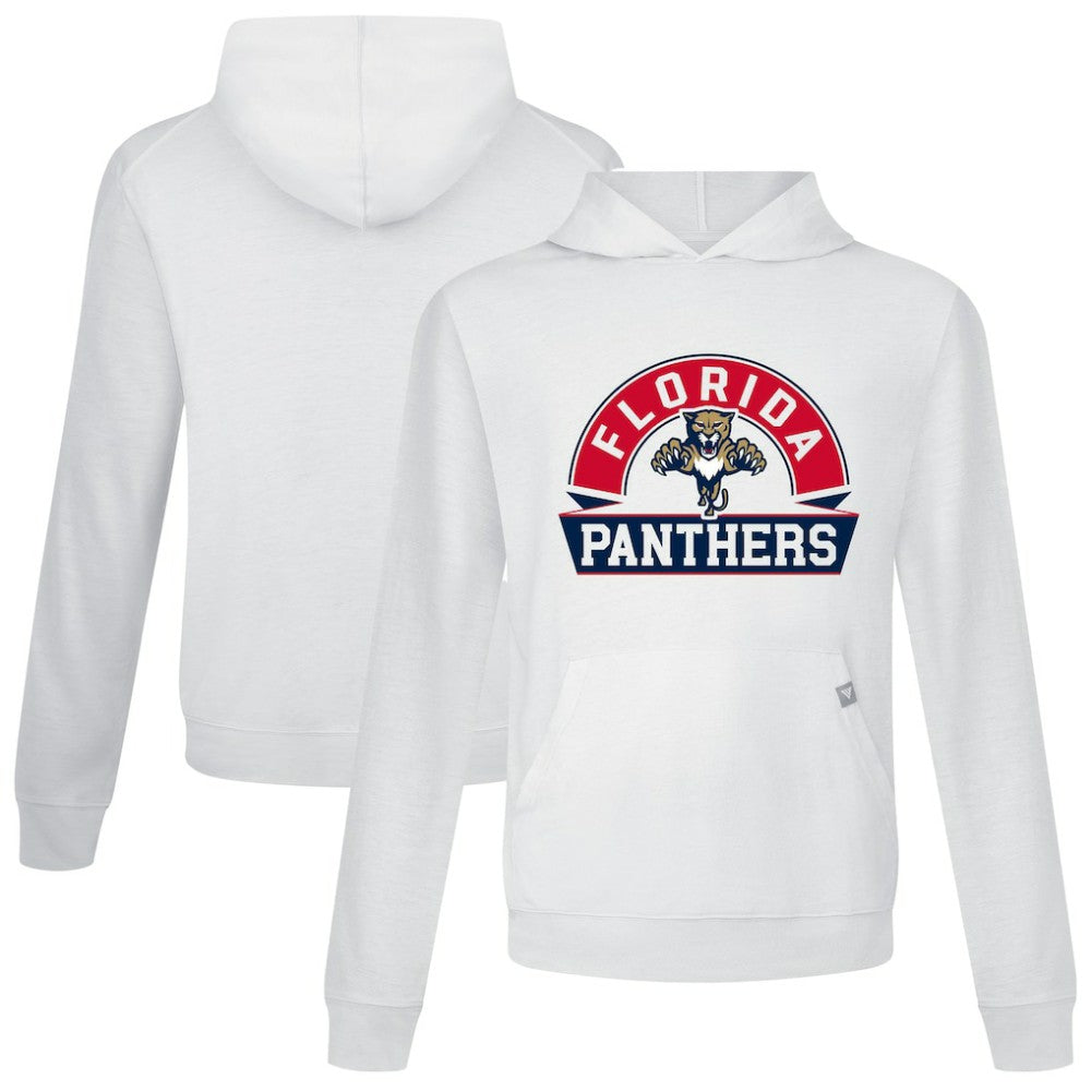 Florida Panthers Levelwear Relay Banner Arch Pullover Hoodie - White Hoodies