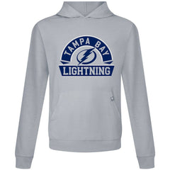 Tampa Bay Lightning Levelwear Relay Banner Arch Pullover Hoodie - Gray Hoodies