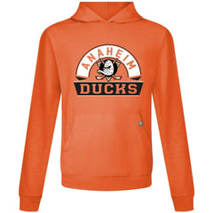 Anaheim Ducks Levelwear Relay Banner Arch Pullover Hoodie - Orange Hoodies
